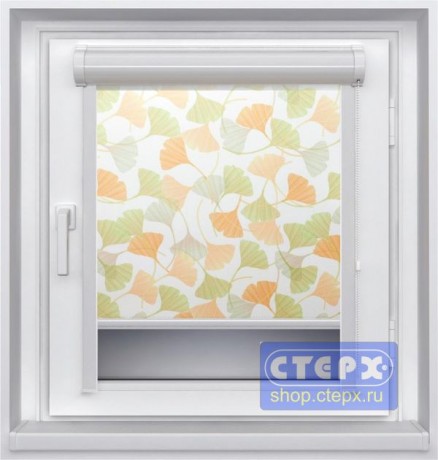 Миникассетная рулонная штора с цепочным приводом «UNI-2», коллекция «Либерти»