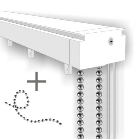  Карниз для вертикальных жалюзи «Люкс 89ПА» /для 89 мм пластиковых и алюминиевых ламелей/