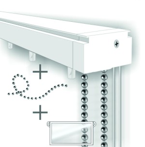  Карниз для вертикальных жалюзи «Люкс 89ТМ» /для 89 мм ламелей из тканных материалов/