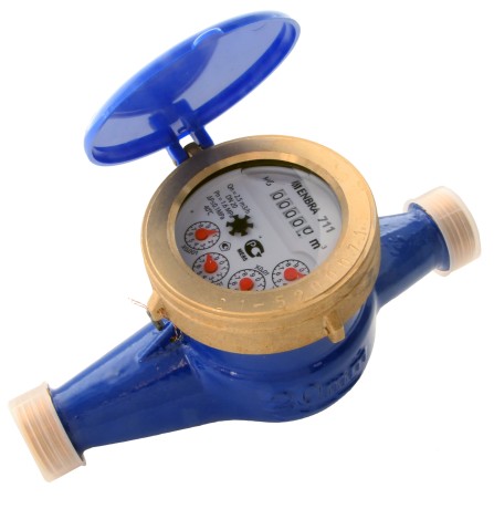 Мокроходный счётчик учёта холодной воды ENBRA-711 L195 D20 B, без сгонов