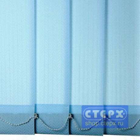 Магнолия /цвет голубой/ - ламель для вертикальных жалюзи из ткани