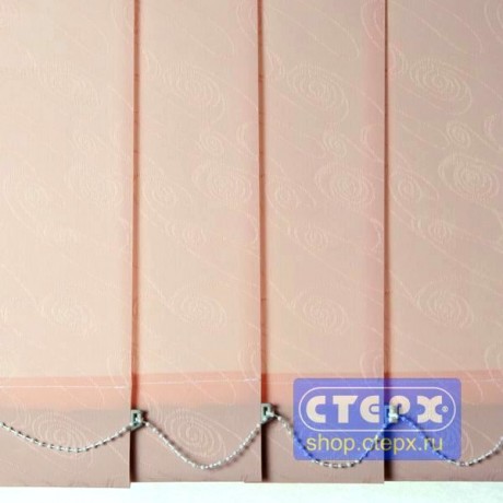 Оазис /цвет персиковый/ - ламель для вертикальных жалюзи из ткани