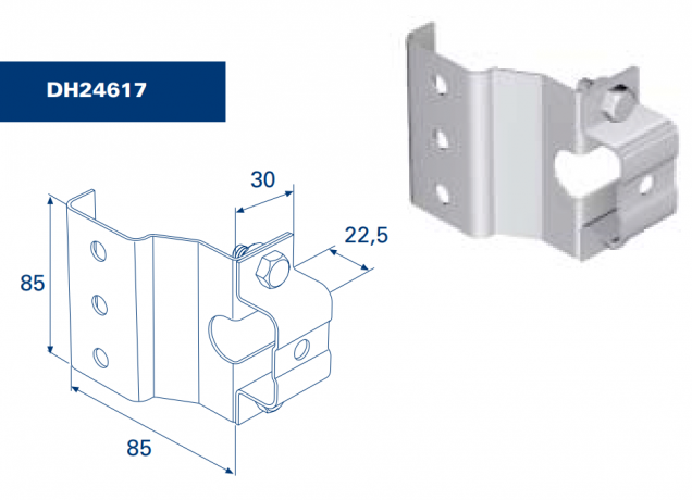 Кронштейн угловой соединительный