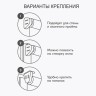 Рулонная штора "Болеро М19" блэкаут Натали белый 45х190