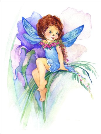 Постер - репродукция «Цветочная фея Ириска», 30 см х 40 см