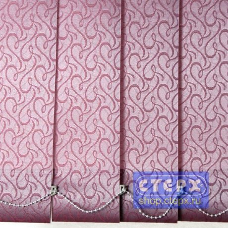 Вертикальные жалюзи с полотном из ткани коллекции «Рококо»