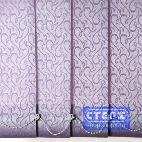 Вертикальные жалюзи с полотном из ткани коллекции «Рококо»