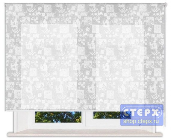 Штора рулонная с цепочным приводом «Миди», коллекция «Осень в Марселе»