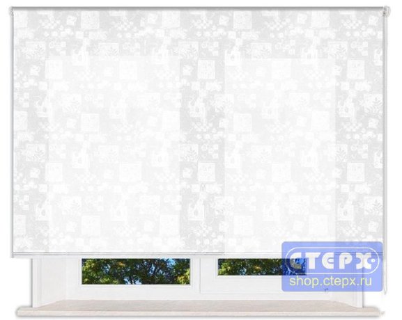 Штора рулонная с цепочным приводом «Миди», коллекция «Осень в Марселе»