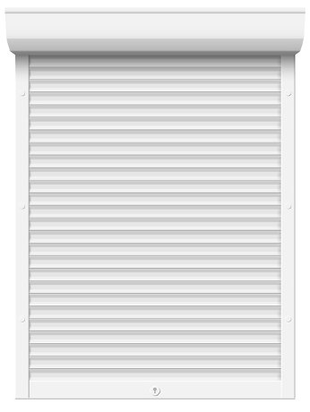 Рольставни из пенонаполненного алюминиевого профиля 45 мм с коробом 165 мм и пружинным приводом