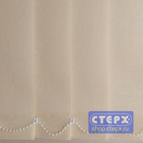 Барокко /цвет персиковый/ - ламель для вертикальных жалюзи из ткани с хлопком