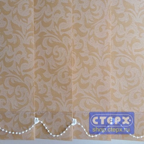 Барокко /цвет светлокоричневый/ - ламель для вертикальных жалюзи из ткани с хлопком