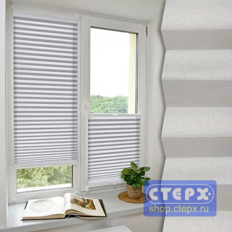 Штора плиссе модель «Хип-Хоп», коллекция «Металлик» 