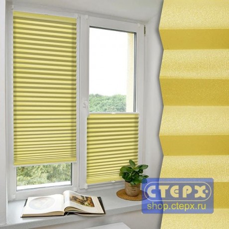 Штора плиссе модель «Хип-Хоп», коллекция «Металлик» 