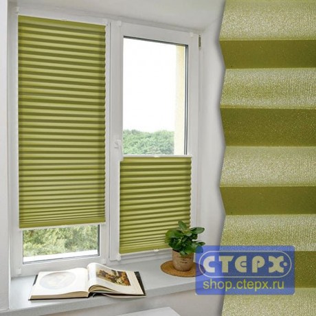 Штора плиссе модель «Хип-Хоп», коллекция «Металлик» 