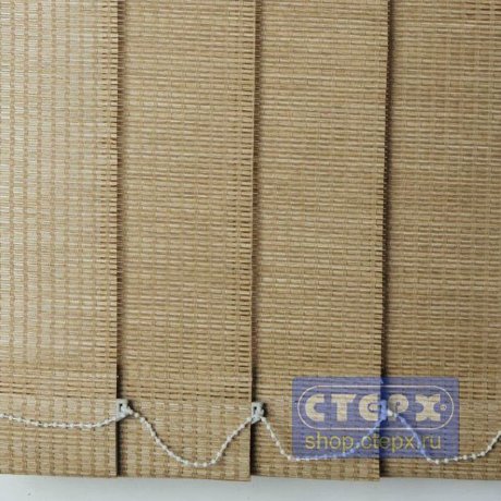 Вертикальные жалюзи с полотном из натуральных материалов коллекции «Шикотан»