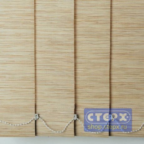 Вертикальные жалюзи с полотном из натуральных материалов коллекции «Шикотан»