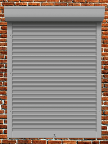 Рольставни из пенонаполненного алюминиевого профиля 58 мм с коробом 180 мм и пружинным приводом