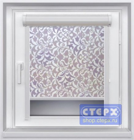 Миникассетная рулонная штора с цепочным приводом «UNI-2», коллекция «Лаура»