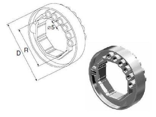 Кольцо ригельное для октогонального вала