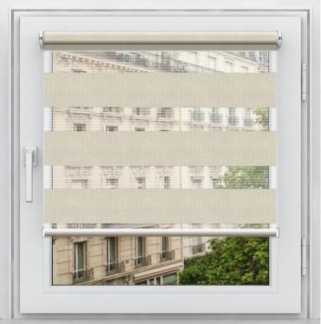 Двойная рулонная штора с цепочным приводом «Мини - ЗЕБРА», коллекция «BLACK-OUT»