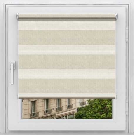 Двойная рулонная штора с цепочным приводом «Мини - ЗЕБРА», коллекция «BLACK-OUT»