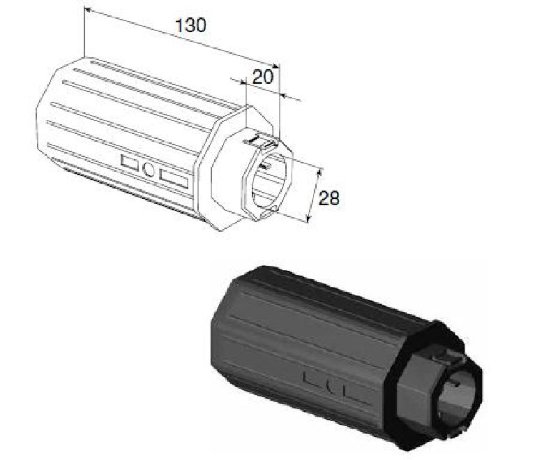 Капсула универсальная для октогонального вала