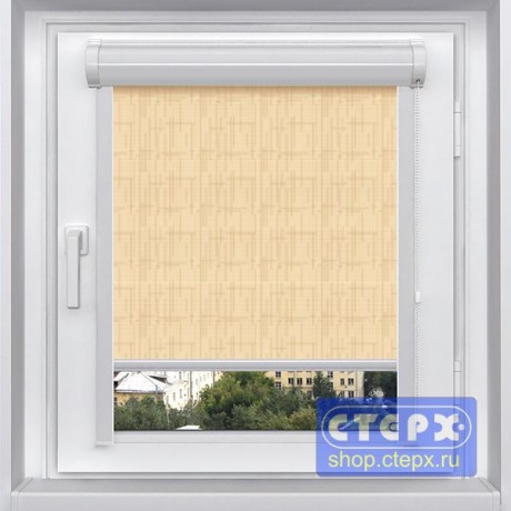 Миникассетная рулонная штора с цепочным приводом «UNI-2», коллекция «Тефи»