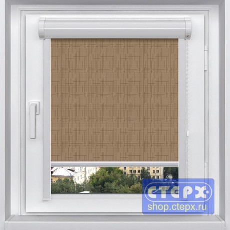 Миникассетная рулонная штора с цепочным приводом «UNI-2», коллекция «Тефи»