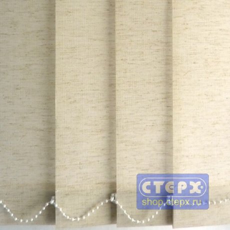 Вертикальные жалюзи с полотном из ткани с натуральными волокнами коллекции «Лён»