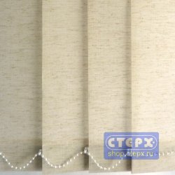 Вертикальные жалюзи с полотном из ткани с натуральными волокнами коллекции «Лён»