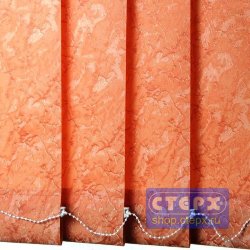 Париж /цвет оранжевый/ - ламель для вертикальных жалюзи из ткани
