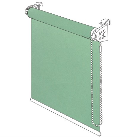 Штора рулонная "Prime Decor", "Лайт", 40 x 172 см, цвет зеленый