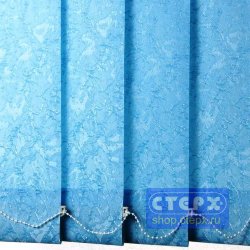 Париж /цвет синий/ - ламель для вертикальных жалюзи из ткани