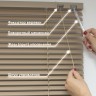 Жалюзи горизонтальные алюминиевые "Танго 25", Киви 5421, 52,5х130 см , упр Левое