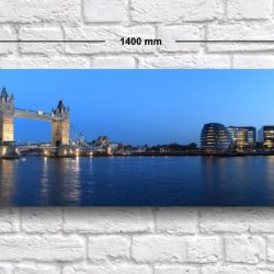 Постер «Панорама на Тауэрский мост», 140 см х 35 см