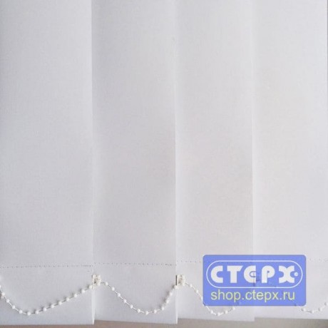 Альфа BLACK-OUT /цвет белый/ - ламель для вертикальных жалюзи из ткани