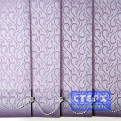 Рококо /цвет лиловый/ - ламель для вертикальных жалюзи из ткани