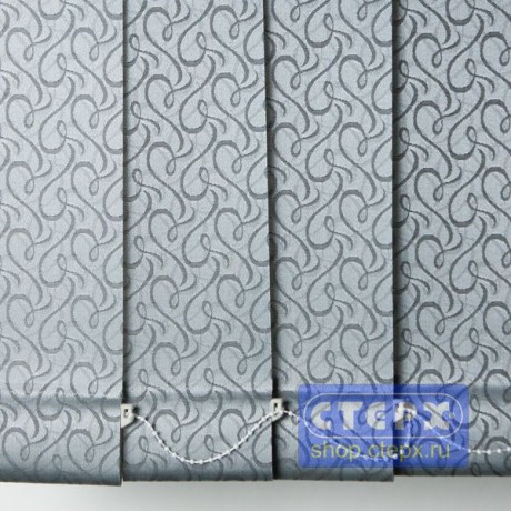 Рококо /цвет серый/ - ламель для вертикальных жалюзи из ткани
