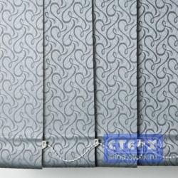 Рококо /цвет серый/ - ламель для вертикальных жалюзи из ткани