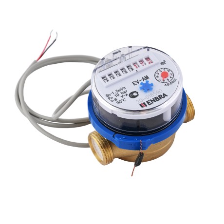 Счётчик учёта холодной воды ENBRA EV-AMi L80 D15 B, с импульсным выходом, без сгонов