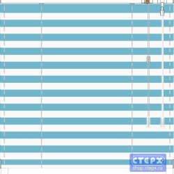 Жалюзи горизонтальные алюминиевые «Танго 25» «Тельняшка с голубой полосой»