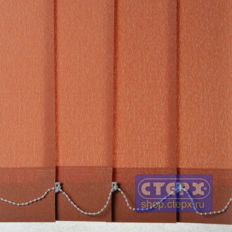 Союз-Аполлон /цвет терракотовый/ - ламель для вертикальных жалюзи из ткани