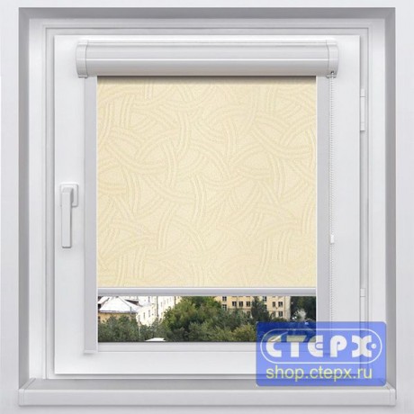 Миникассетная рулонная штора с цепочным приводом «UNI-2», коллекция «Уют»  