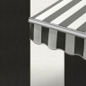Маркиза локтевая VENTURA NEW, локти 2,0 метра, ручной привод, тент из ткани в двухцветную полоску