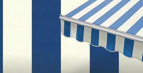 Маркиза локтевая VENTURA NEW, локти 2,0 метра, ручной привод, тент из ткани в двухцветную полоску