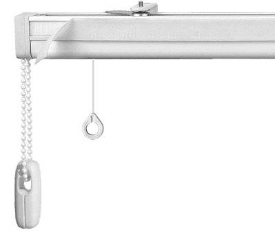 Карниз для подъемных штор «Рим 5» с ручным подъемным механизмом закрытой системы