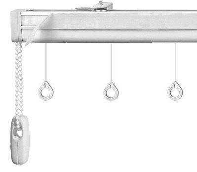 Карниз для французских штор «Версаль» с ручным подъемным механизмом закрытой системы