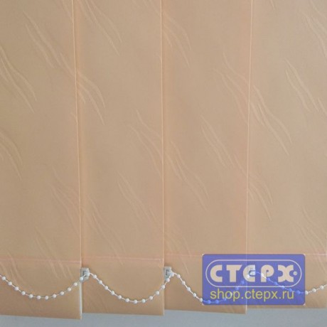 Лотос /цвет персиковый/ - ламель для вертикальных жалюзи из ткани