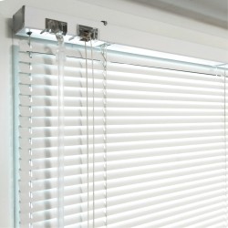 Жалюзи горизонтальные алюминиевые "Танго 25-М", Белый шелк 5101, 70 х 170 см, упр Левое